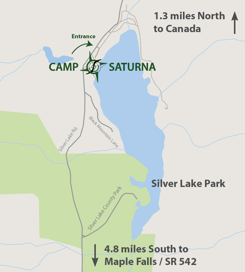 A broad map of Camp Saturna's location