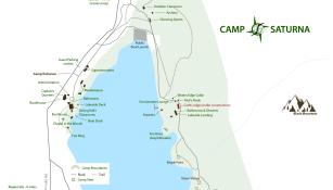 A map of Camp Saturna, ca. 2022