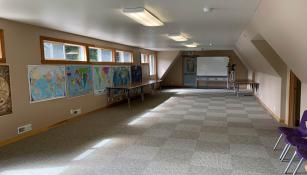 A classroom in the Main Lodge