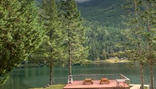 A view toward Silver Lake from the Main Lodge