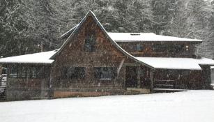 Main Lodge in the snow